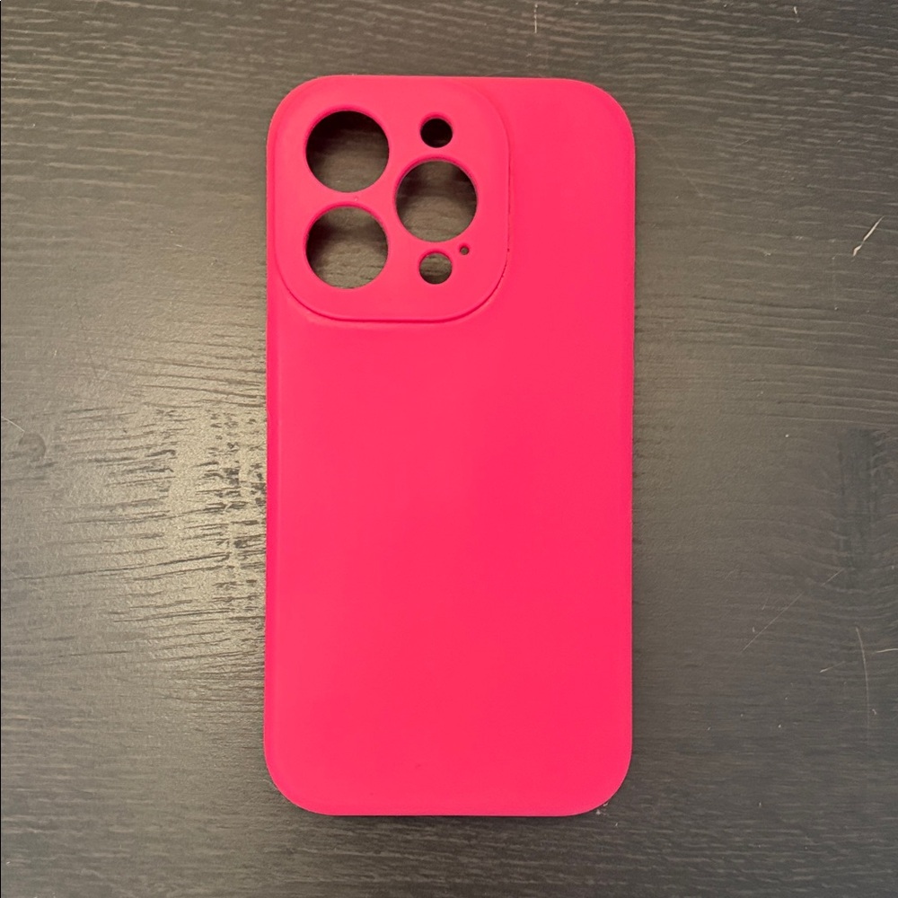 Fire Nova Hot Pink Silicone iPhone 15 Pro case